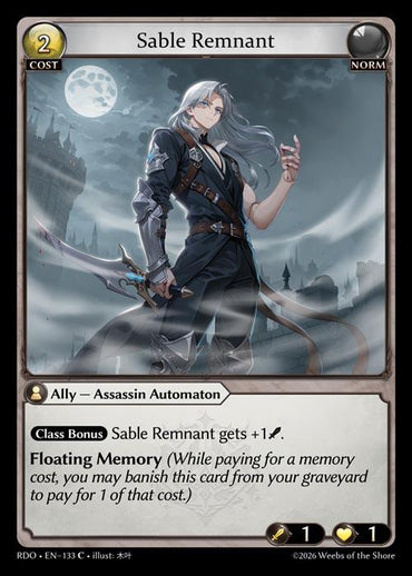 Sable Remnant (Curio Foil) (133) [Radiant Origins]