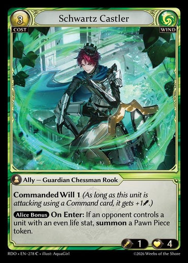 Schwartz Castler (Curio Foil) (278) [Radiant Origins]