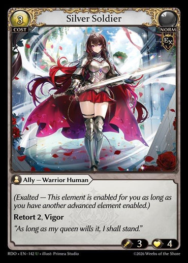 Silver Soldier (Curio Foil) (142) [Radiant Origins]