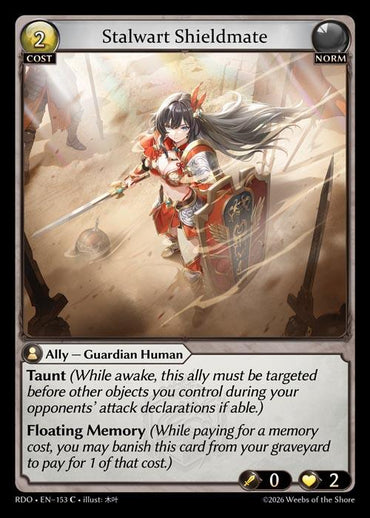 Stalwart Shieldmate (Curio Foil) (153) [Radiant Origins]
