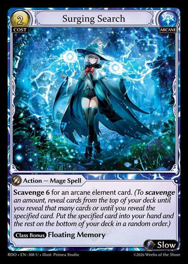 Surging Search (Curio Foil) (308) [Radiant Origins]