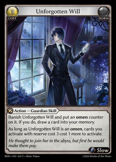 Unforgotten Will (Curio Foil) (163) [Radiant Origins]
