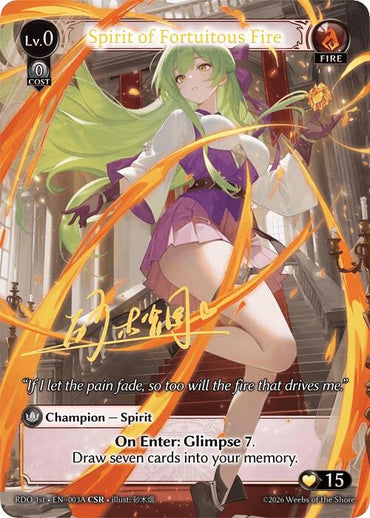 Spirit of Fortuitous Fire (003A) [Radiant Origins]