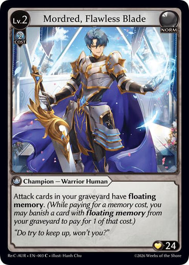 Mordred, Flawless Blade (3) [Mordred Re: Collection, Aurelian Regent]