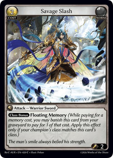 Savage Slash (20) [Mordred Re: Collection, Aurelian Regent]