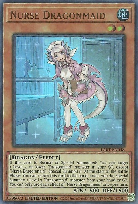 yugioh nurse card Darklord Reficule - Yu-Gi-Oh! (34308) Any effect that would cause your opponent to gain Life Points instead inflicts the same amount of damage to your opponent Nurse Dragonmaid - YuGiOh