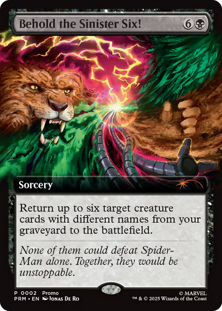 Behold the Sinister Six! Art Card (7/54) [Marvel's Spider-Man Art Series]