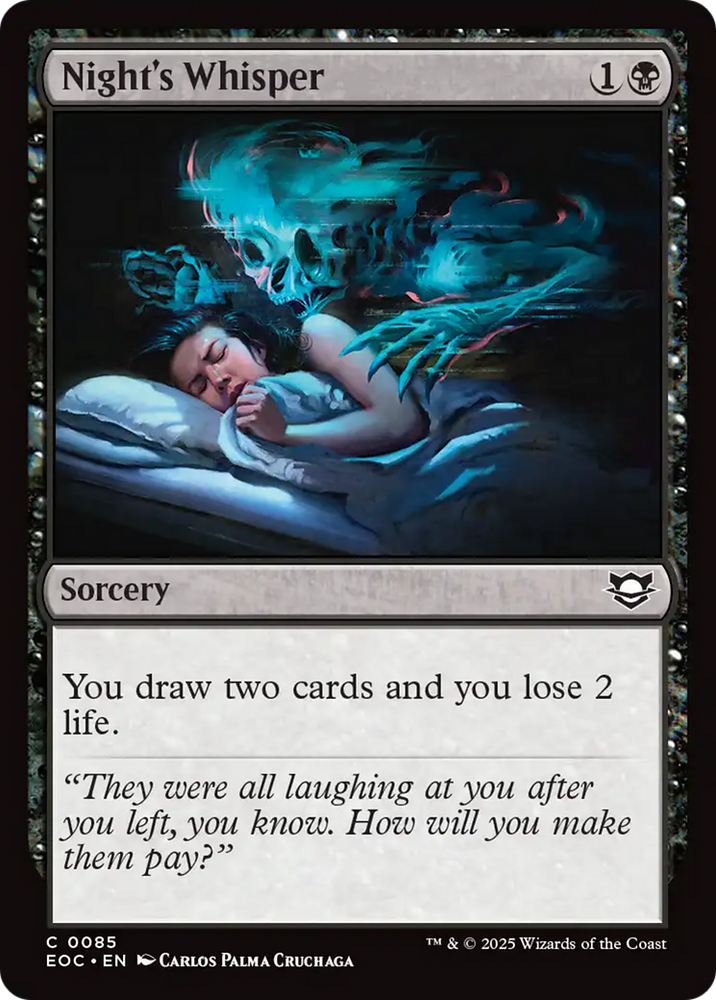 Night's Whisper [Edge of Eternities Commander]