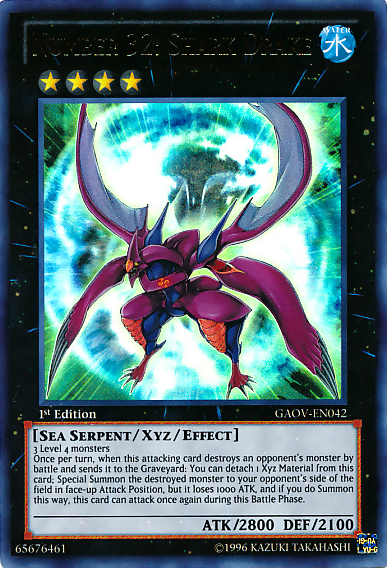 yugioh majestic deck Number 32: Shark Drake [GAOV-EN042] Ultra Rare