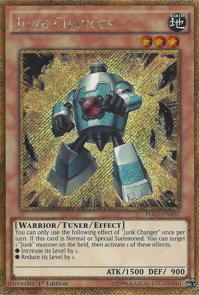 Junk Changer [PGL3-EN002] Gold Secret Rare