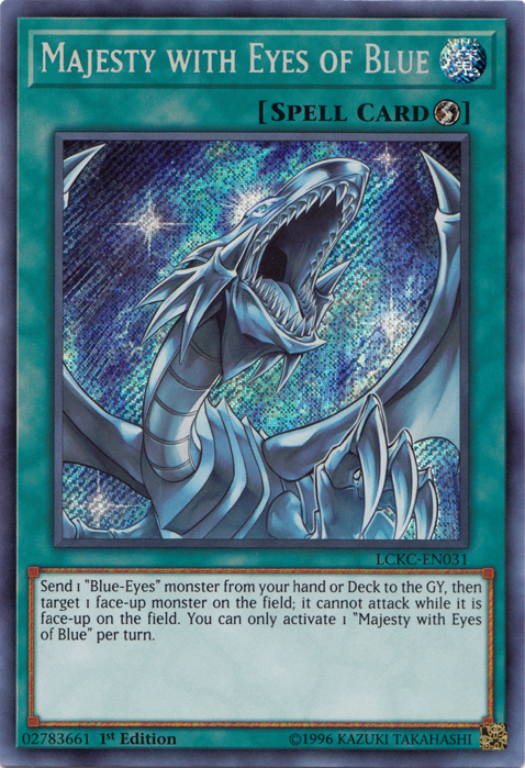 Majesty with Eyes of Blue [LCKC-EN031] Secret Rare