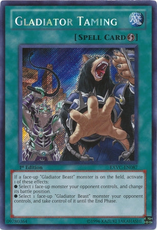 Gladiator Taming [EXVC-EN087] Secret Rare