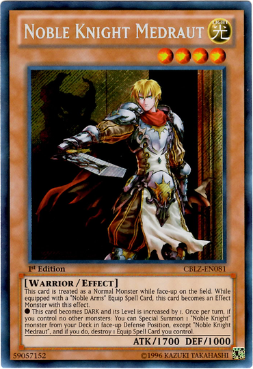 Noble Knight Medraut [CBLZ-EN081] Secret Rare