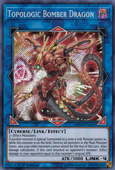 Topologic Bomber Dragon [MP18-EN065] Secret Rare