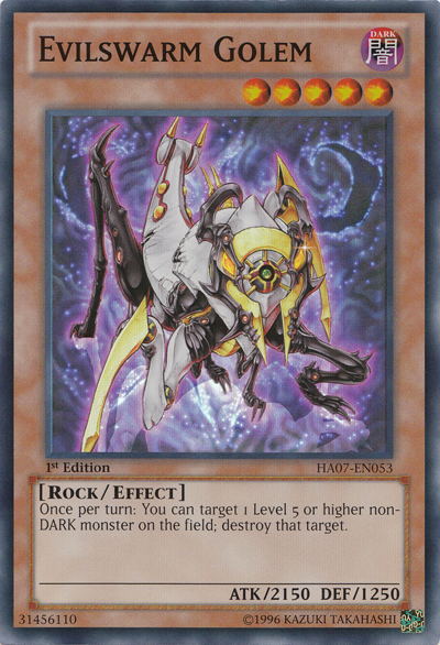 Evilswarm Golem [HA07-EN053] Super Rare