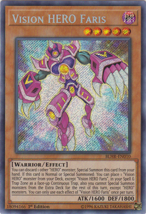 Vision Hero Faris [BLHR-EN010] Secret Rare