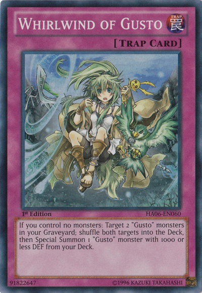 Whirlwind of Gusto [HA06-EN060] Super Rare