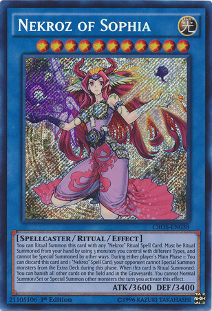 Nekroz of Sophia [CROS-EN038] Secret Rare