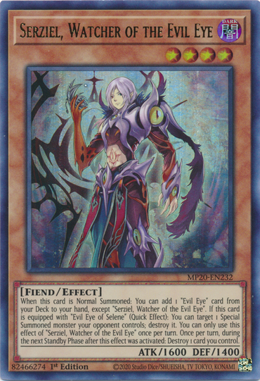 Serziel, Watcher of the Evil Eye [MP20-EN232] Ultra Rare