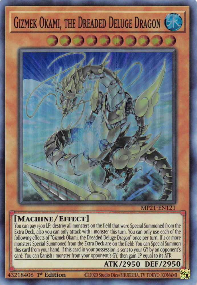 Gizmek Okami, the Dreaded Deluge Dragon [MP21-EN121] Super Rare