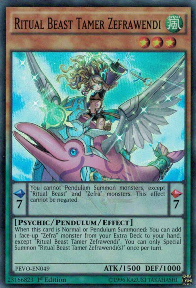 Ritual Beast Tamer Zefrawendi [PEVO-EN049] Super Rare