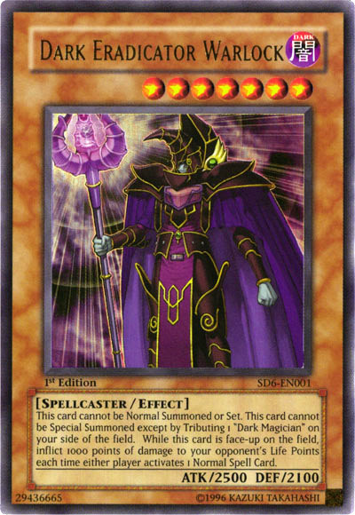 Dark Eradicator Warlock [SD6-EN001] Ultra Rare