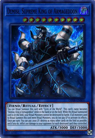 Demise, Supreme King of Armageddon [OP08-EN005] Super Rare