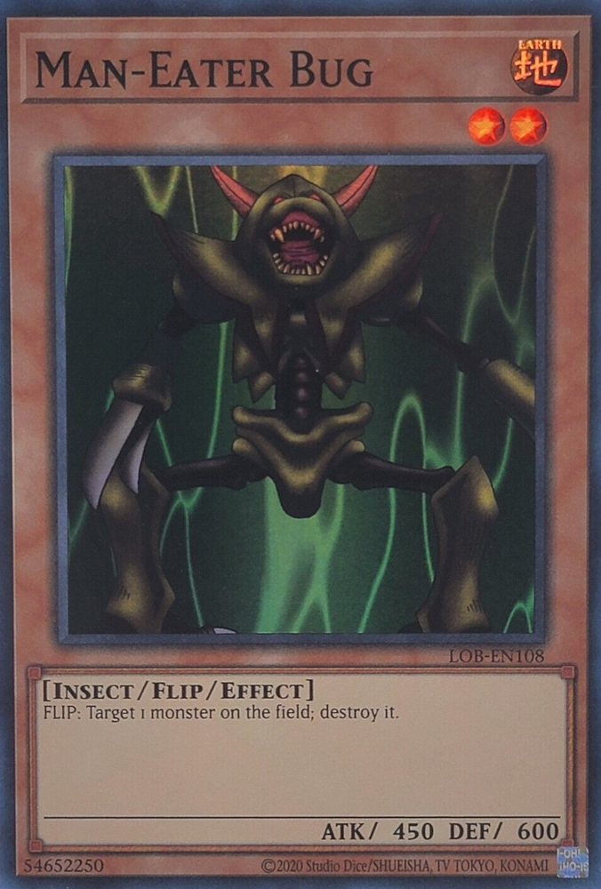 Man-Eater Bug (25th Anniversary) [LOB-EN108] Super Rare