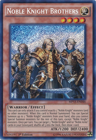 Noble Knight Brothers [MP15-EN046] Secret Rare