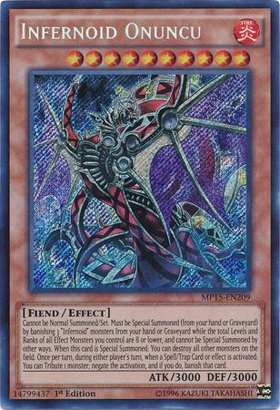 Infernoid Onuncu [MP15-EN209] Secret Rare