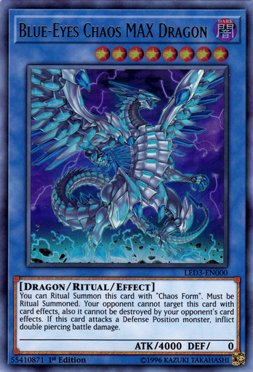 Blue-Eyes Chaos MAX Dragon [LED3-EN000] Ultra Rare