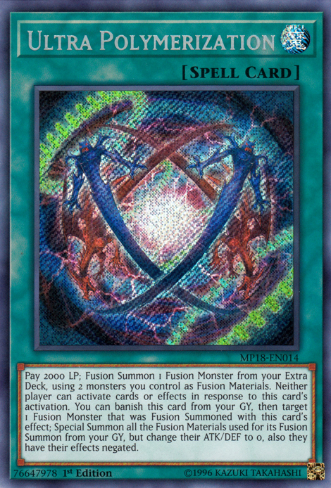 Ultra Polymerization [MP18-EN014] Secret Rare