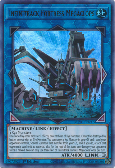 Infinitrack Fortress Megaclops [MP20-EN216] Ultra Rare