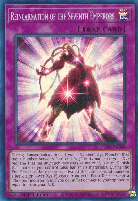 Reincarnation of the Seventh Emperors [CYAC-EN098] Super Rare