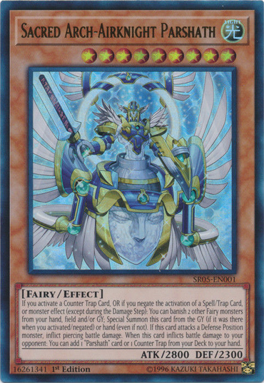 Sacred Arch-Airknight Parshath [SR05-EN001] Ultra Rare