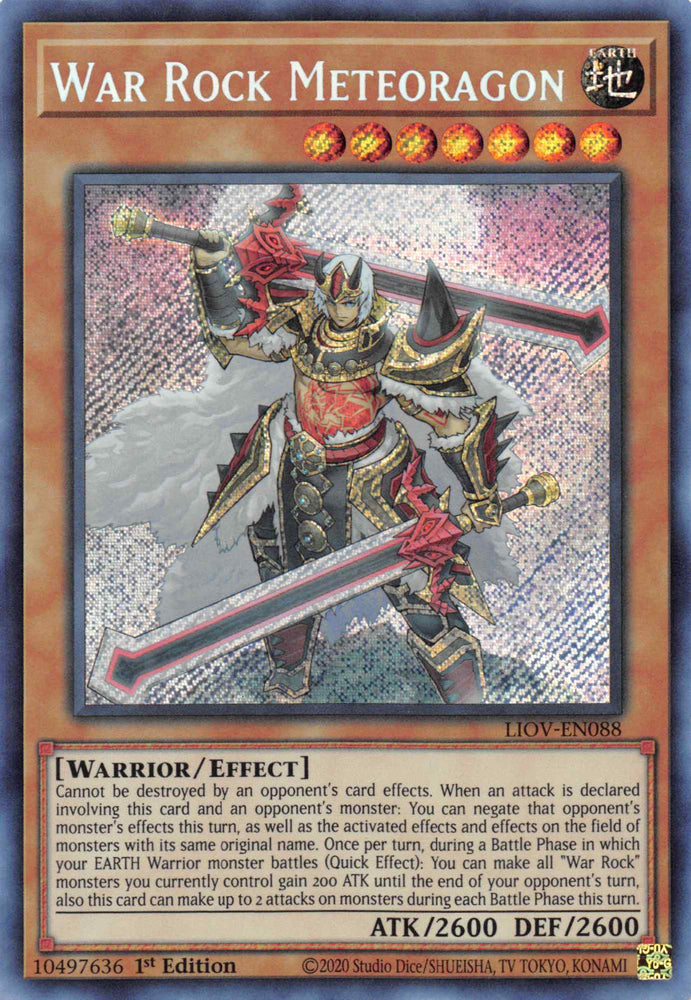 War Rock Meteoragon [LIOV-EN088] Secret Rare