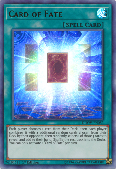 Card of Fate [DUOV-EN052] Ultra Rare