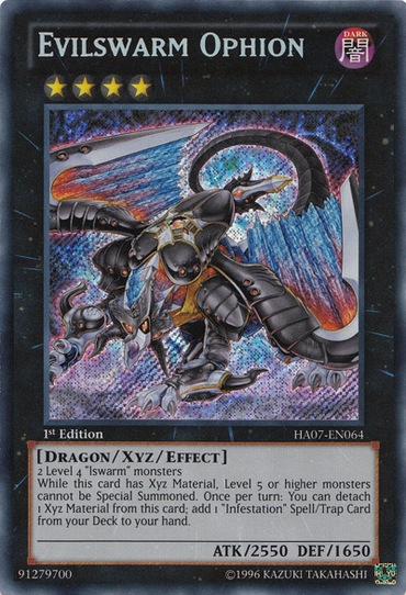 Evilswarm Ophion [HA07-EN064] Secret Rare