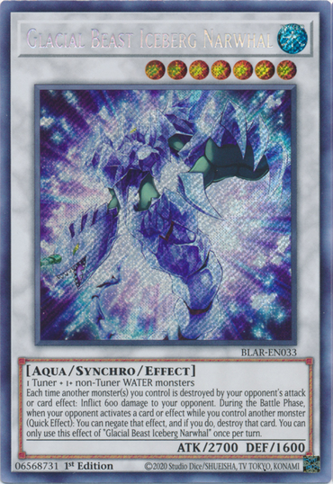 Glacial Beast Iceberg Narwhal [BLAR-EN033] Secret Rare