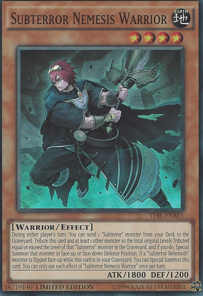 Subterror Nemesis Warrior [TDIL-ENSE3] Super Rare