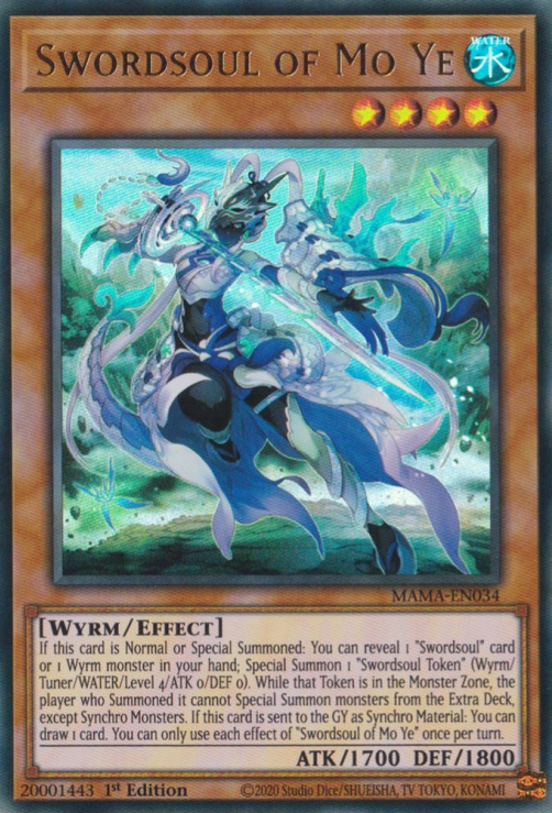 yugioh swordsoul cards Swordsoul of Mo Ye [MAMA-EN034] Ultra Rare