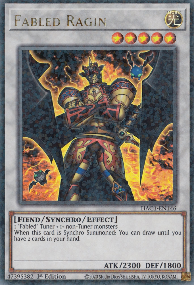 Fabled Ragin (Duel Terminal) [HAC1-EN146] Parallel Rare