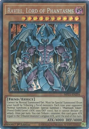 Raviel, Lord of Phantasms [MP21-EN254] Prismatic Secret Rare